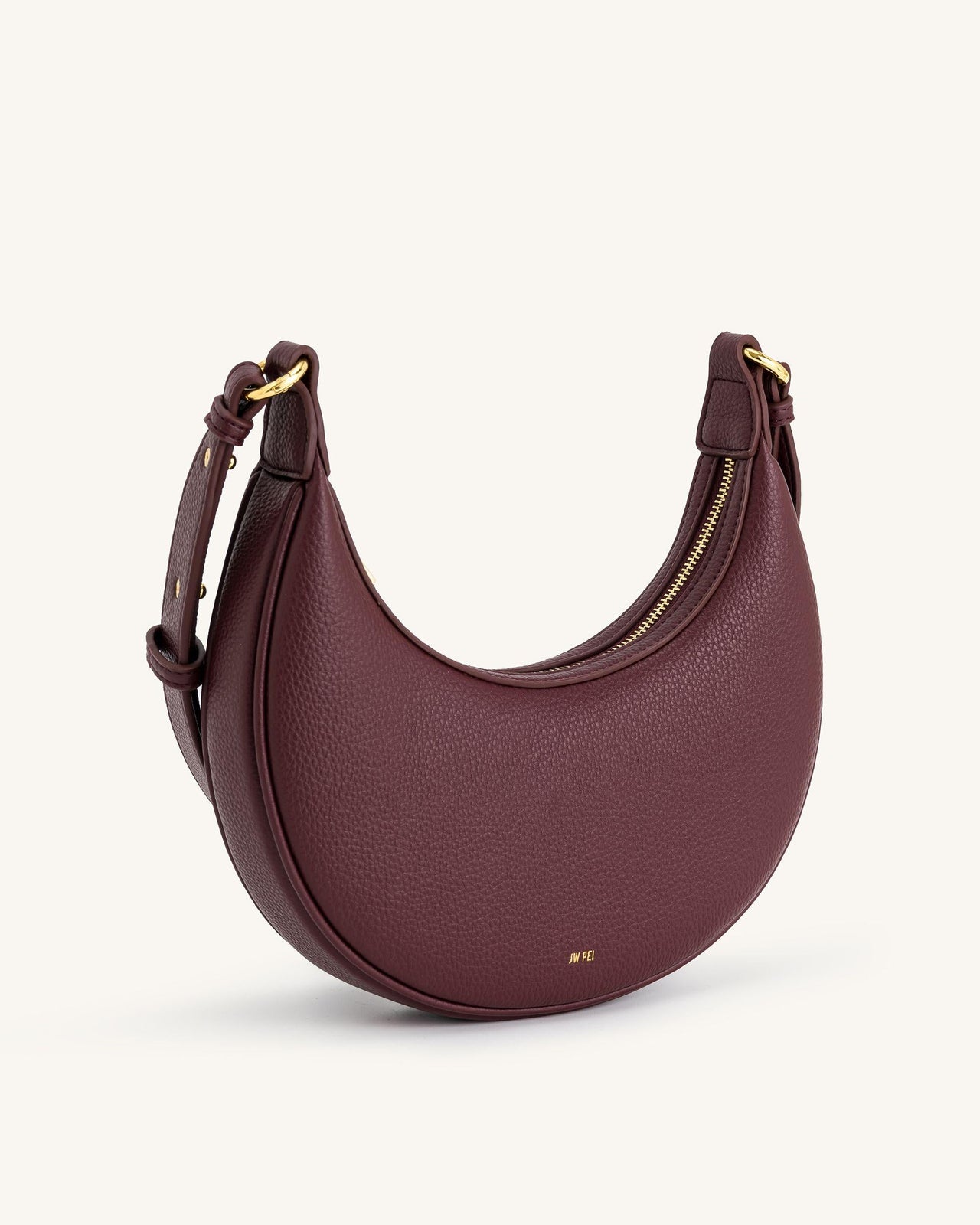 Borsa a tracolla media Carly - Borgogna Profonda