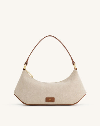 Borsa a tracolla Lily - Tela Marrone