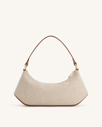 Borsa a tracolla Lily - Tela Marrone