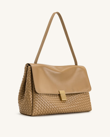 Hilary Borsa a Spalla Intrecciata - Cammello
