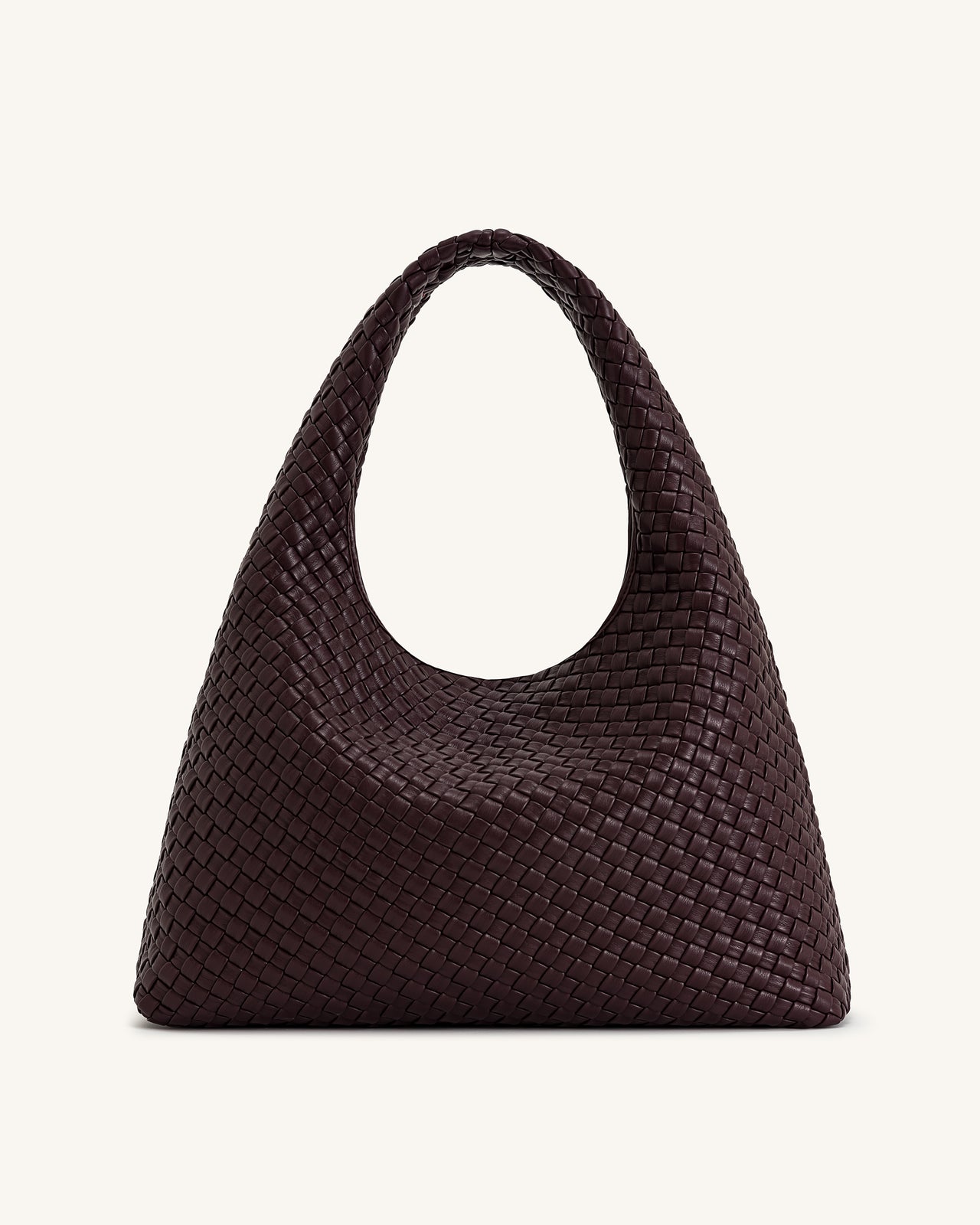 Iaura Borsa a Spalla Intrecciata - Borgogna Scuro