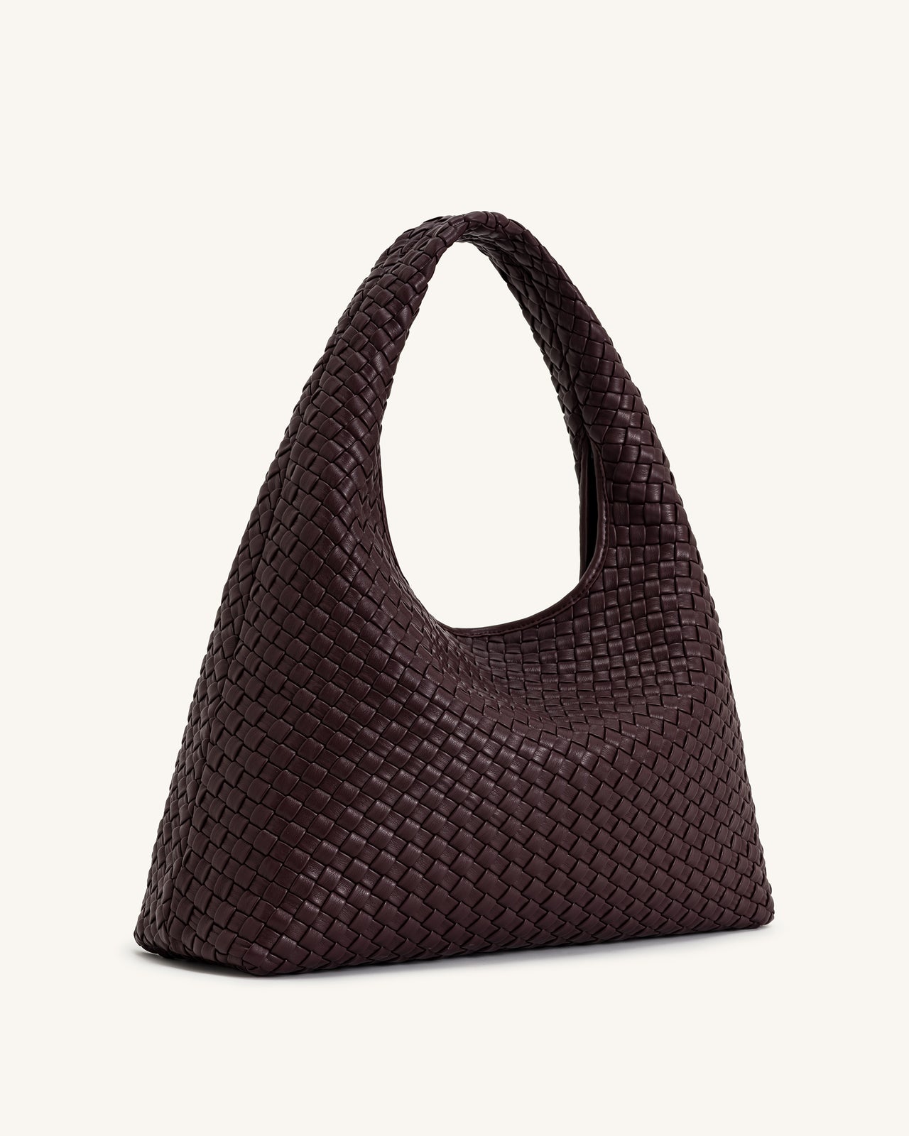 Iaura Borsa a Spalla Intrecciata - Borgogna Scuro