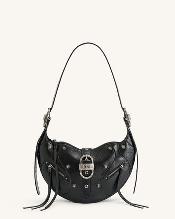 Tessa Borsa a Spalla Schiacciata - Nero