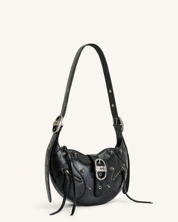 Tessa Borsa a Spalla Schiacciata - Nero