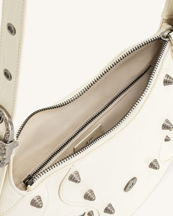 Tessa Borsa a Spalla Schiacciata - Bianco