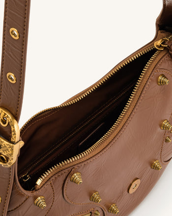 Borsa a tracolla Tessa Crushed - Marrone