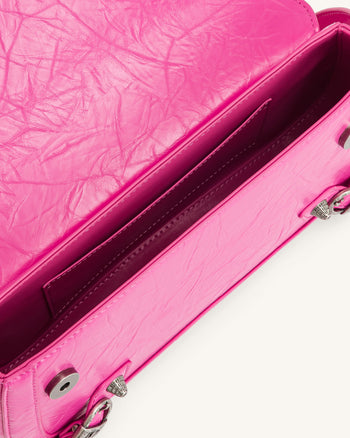 Sia Borsa a Spalla Schiacciata - Rosa Brillante