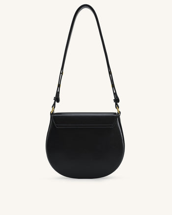 Diana Borsa a Sella con Patta ad Anello - Nero