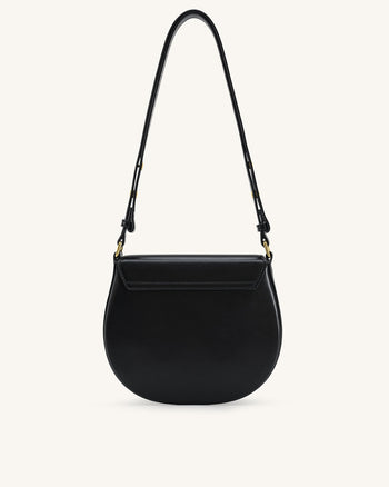 Diana Borsa a Sella con Patta ad Anello - Nero