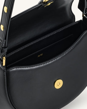 Diana Borsa a Sella con Patta ad Anello - Nero