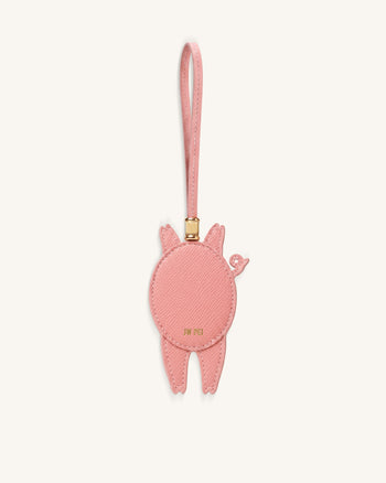 Charm per borsa maialino giocoso - Rosa