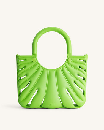 Borsa da spiaggia Faye Leaf - Verde neon