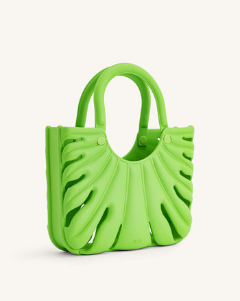 Borsa da spiaggia Faye Leaf - Verde neon
