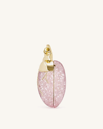 Maren Borsa a forma di cuore in cristallo artificiale - Rosa