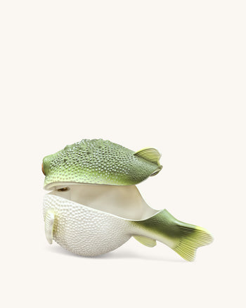Borsa a Clutch Pesce Palla - Verde