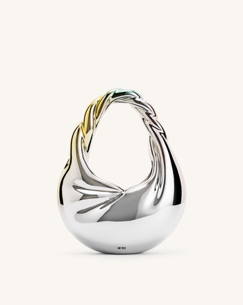 Willow Twist Borsa a Mano a Mezzaluna - Multicolore