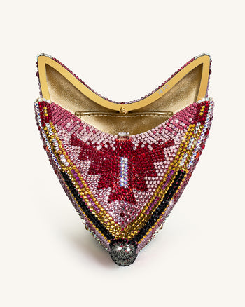 Paisley Pochette Con Farfalla Di Cristallo - Multicolore