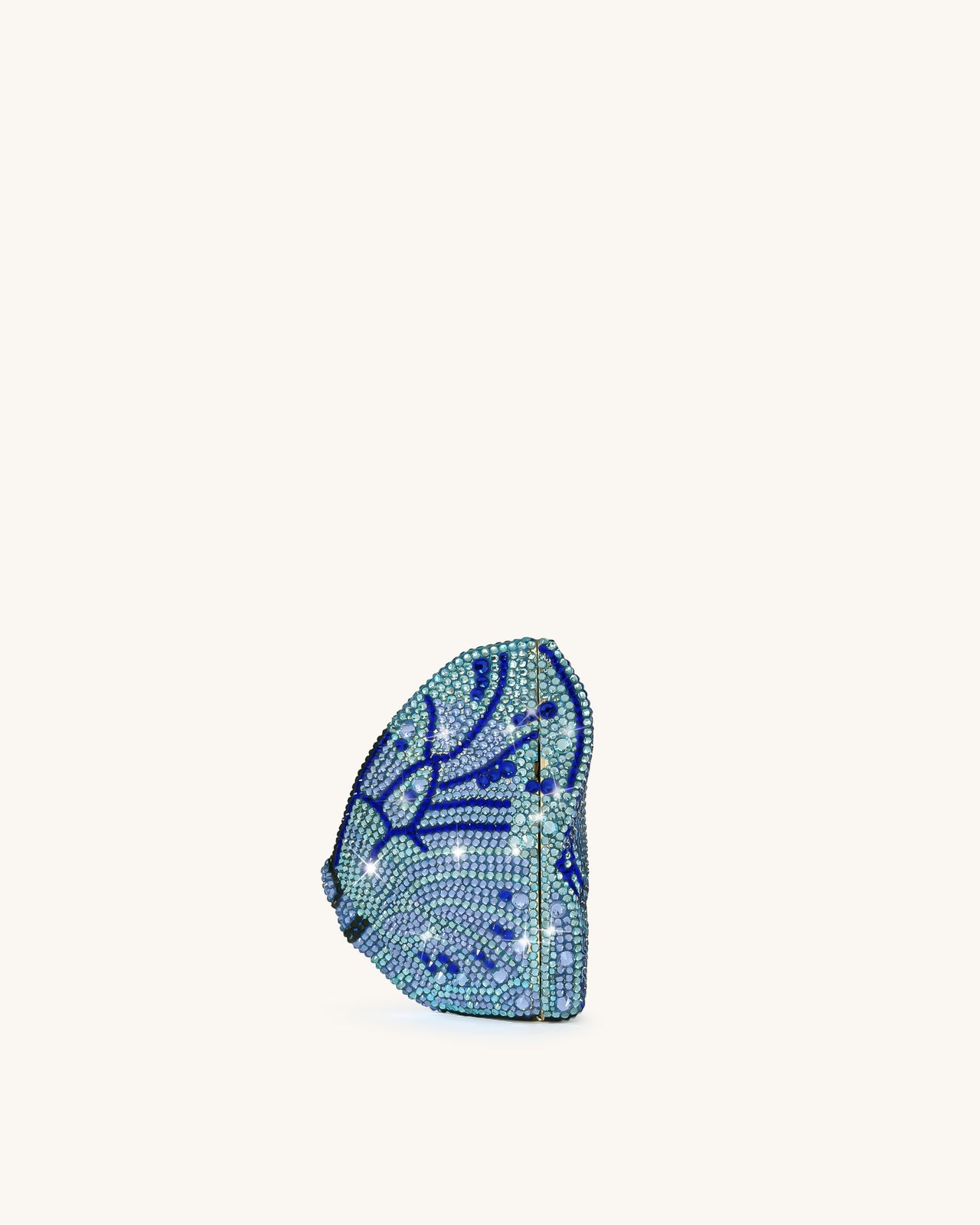Paisley Pochette farfalla cristallo - Blu