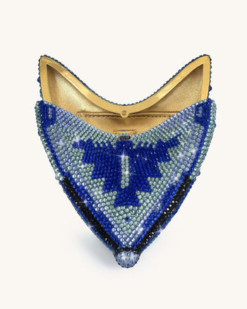 Paisley Pochette farfalla cristallo - Blu