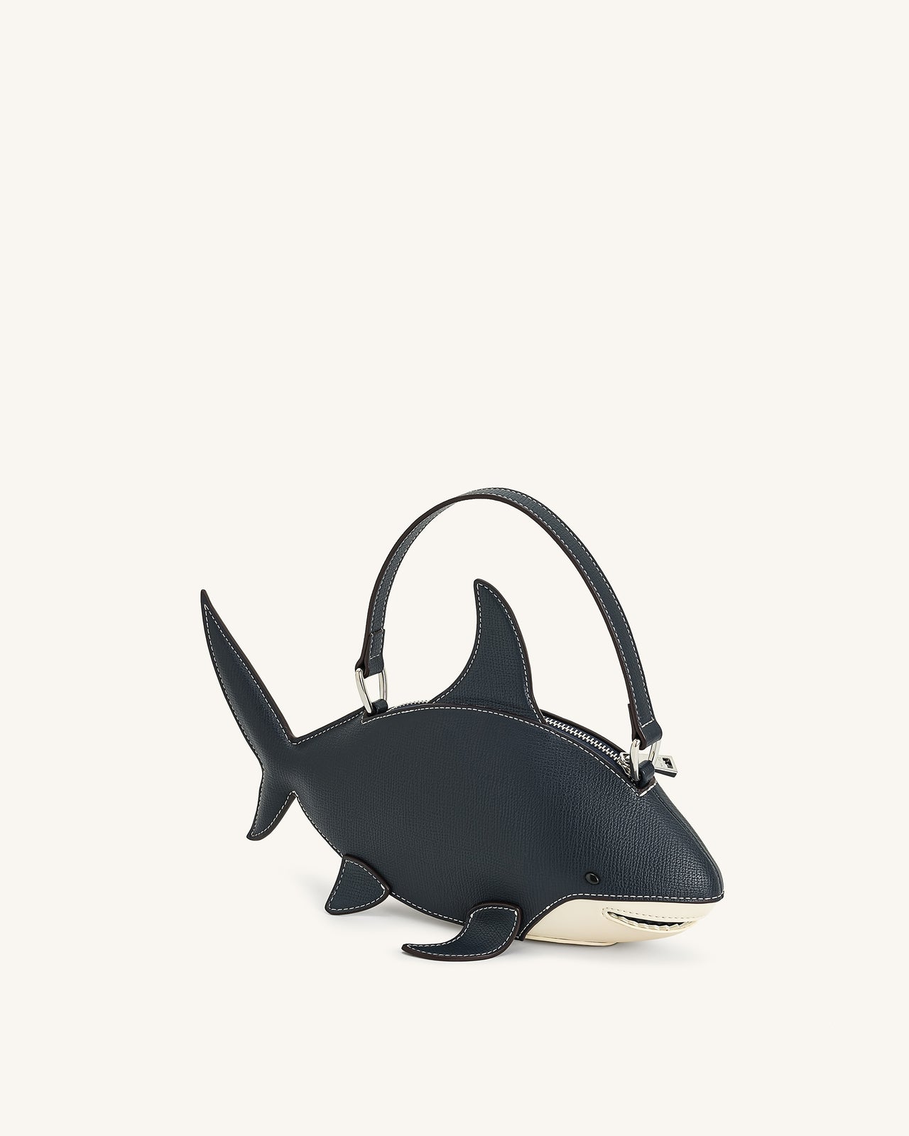 Nerys Borsa a Mano a Forma di Squalo - Blu Scuro