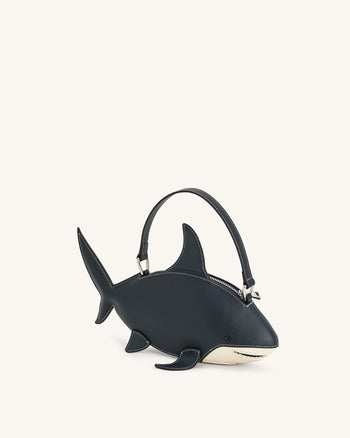 Nerys Borsa a Mano a Forma di Squalo - Blu Scuro