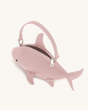 Nerys Borsa a Mano a Forma di Squalo - Rosa