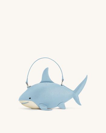 Nerys Borsa a Mano a Forma di Squalo - Azzurro