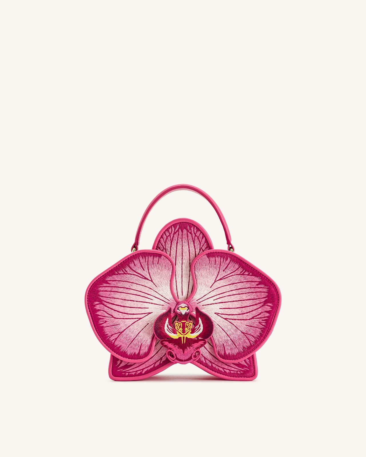 Flora Borsa a Mano con Forma di Orchidea - Rosa