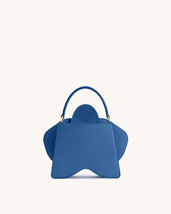Flora Borsa a Mano con Forma di Orchidea - Blu
