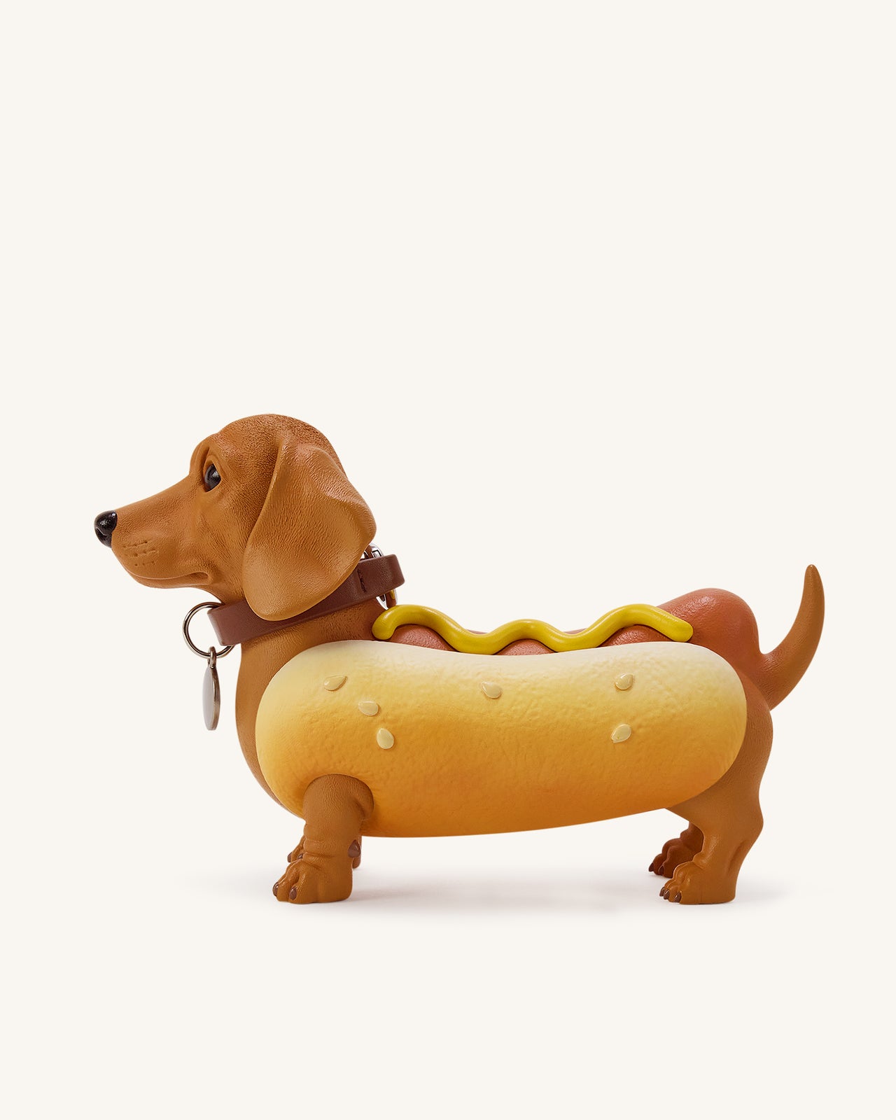 Borsa Hot Dog Bassotto - Marrone/Giallo
