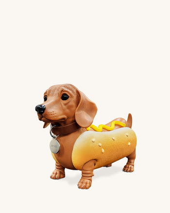 Borsa Hot Dog Bassotto - Marrone/Giallo