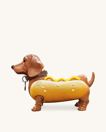 Borsa Hot Dog Bassotto - Marrone/Giallo