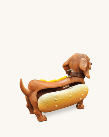Borsa Hot Dog Bassotto - Marrone/Giallo