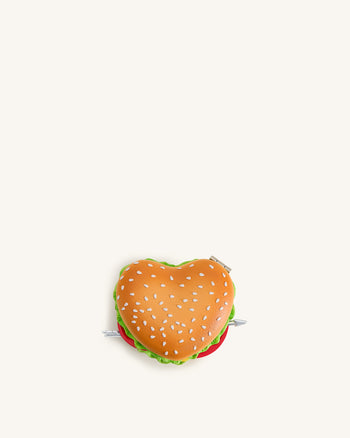Pochette fantaisie Burger cœur - Multicolore