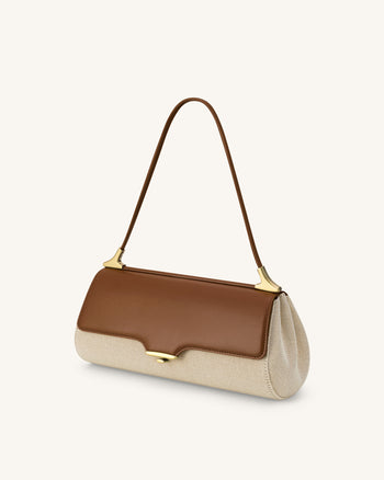 Eloise Borsa a Spalla - Tela Marrone