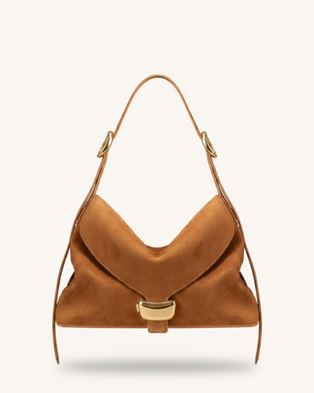 Sienna Borsa hobo in camoscio sintetico - Marrone