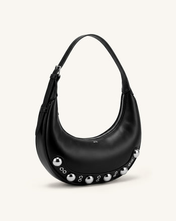 Althea Borsa hobo borchiata - Nero