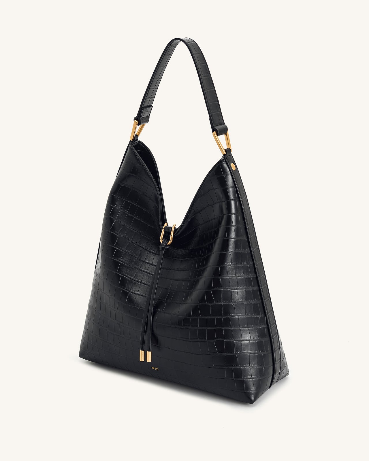 Aria Borsa a Spalla - Coccodrillo Nero