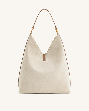 Aria Borsa a Spalla - Tela Marrone