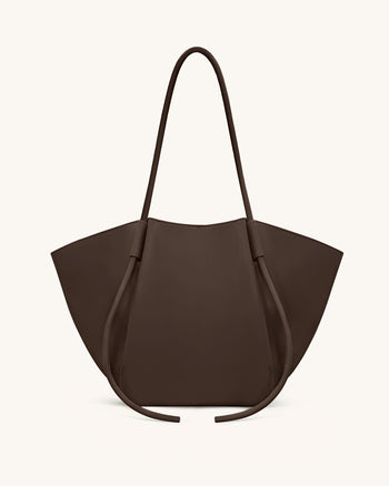 Nala Borsa Tote Ampia - Marrone Scuro