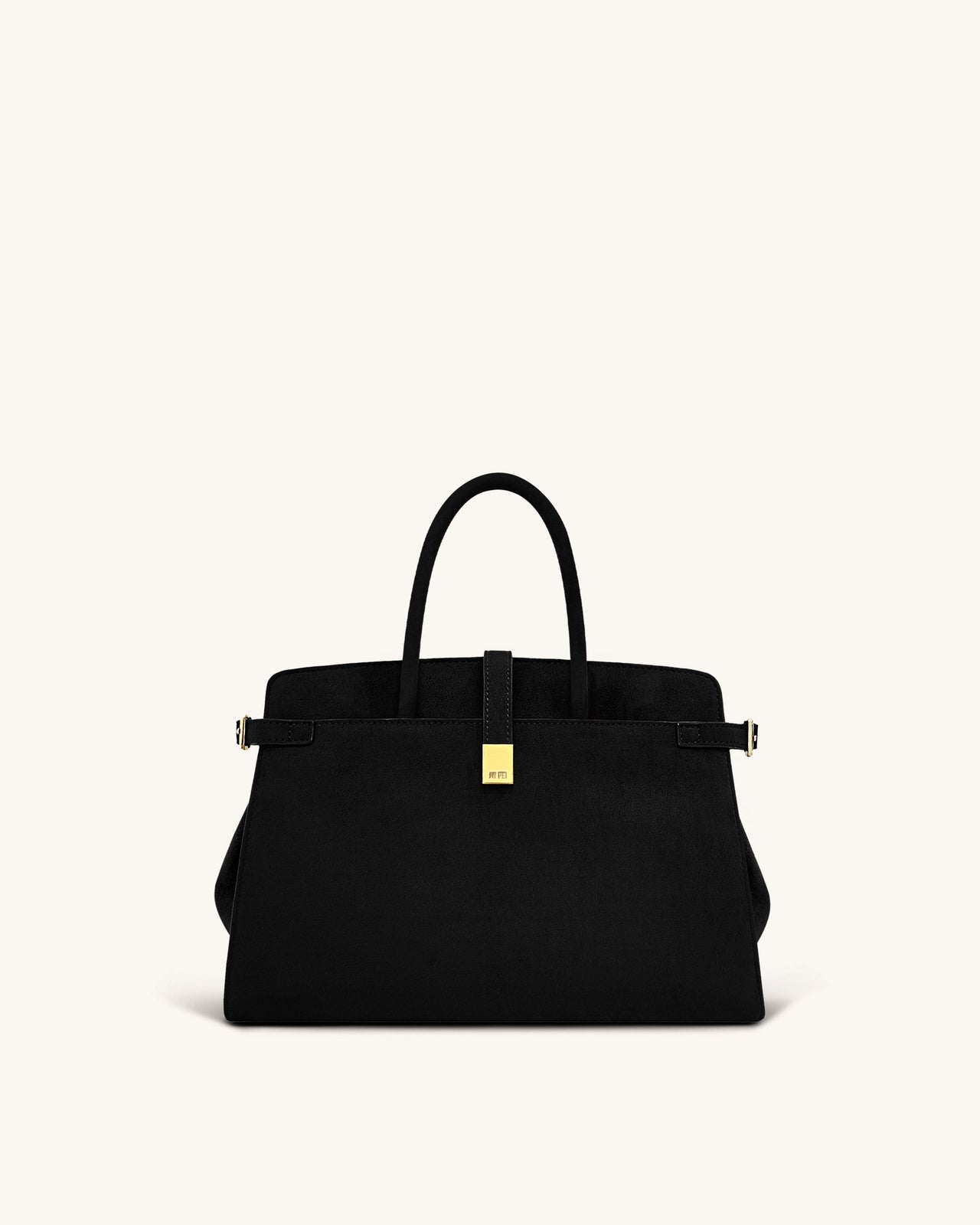 Saige Borsa Tote in Finta Pelle Scamosciata - Nero