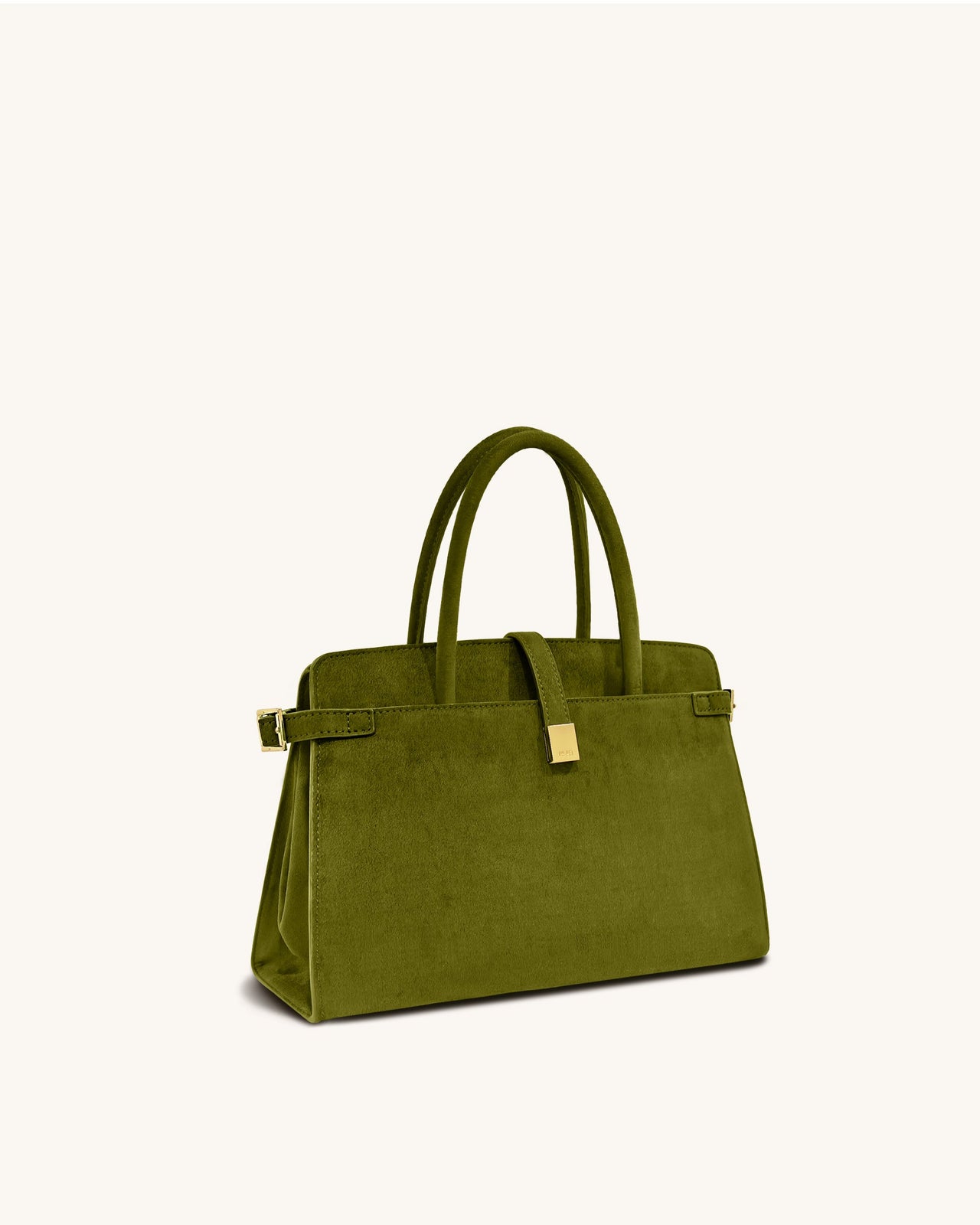 Saige Borsa Tote in Finta Pelle Scamosciata - Verde Oliva