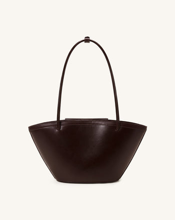 Corinne Borsa tote con tasca - Marrone scuro