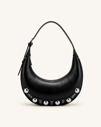 Althea Borsa hobo borchiata - Nero
