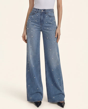 Jeans con perle shimmer effetto sirena - Dancing in The Moonlight