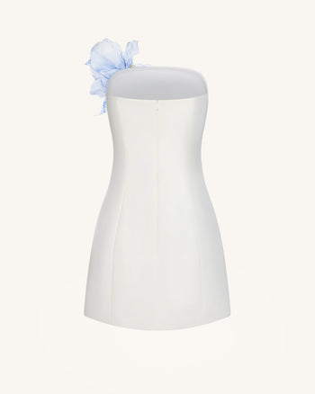 Mini abito a stampa floreale - Bianco