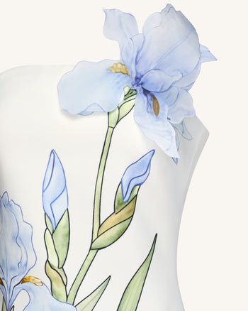 Mini abito a stampa floreale - Bianco