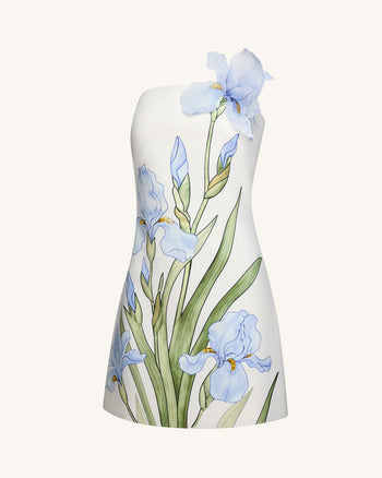 Mini abito a stampa floreale - Bianco