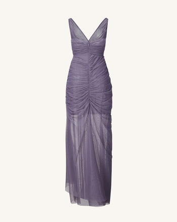 Luna Abito in Tulle Fluente - Lavanda