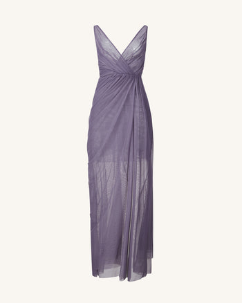 Luna Abito in Tulle Fluente - Lavanda
